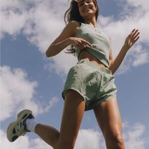 Women's Green Athletic Shorts